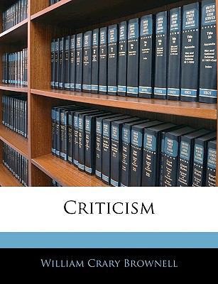 Criticism 1145032575 Book Cover