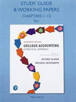 Study Guide & Working Papers for College Accoun... 0134734432 Book Cover