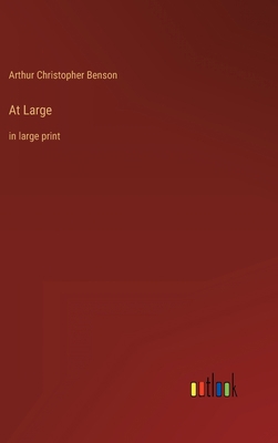 At Large: in large print 3368333437 Book Cover