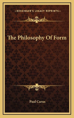 The Philosophy Of Form 1168739802 Book Cover