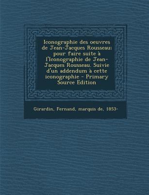 Iconographie Des Oeuvres de Jean-Jacques Rousse... [French] 1294708457 Book Cover