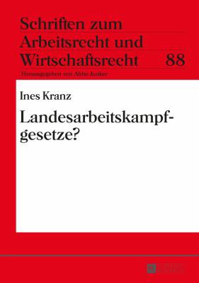 Landesarbeitskampfgesetze? [German] 3631658877 Book Cover