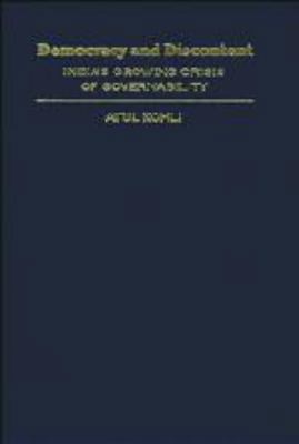 Democracy and Discontent: India's Growing Crisi... 1139173804 Book Cover