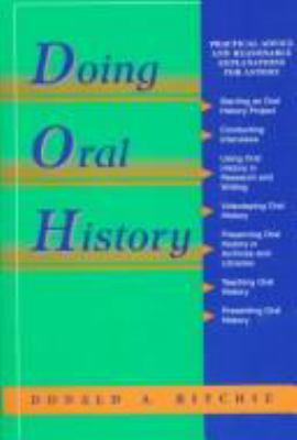 Doing Oral History 0805791248 Book Cover