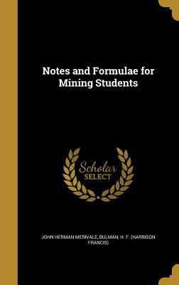 Notes and Formulae for Mining Students 1373780347 Book Cover