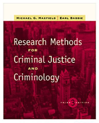 Research Methods for Criminal Justice and Crimi... 0534516688 Book Cover