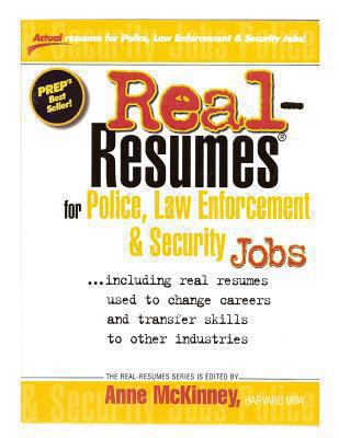 Real-Resumes for Police, Law Enforcement, & Sec... 1475093853 Book Cover