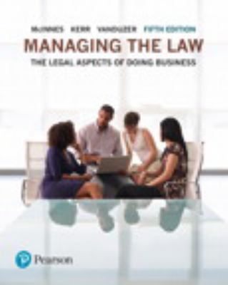 MANAGING THE LAW 5 0133847152 Book Cover
