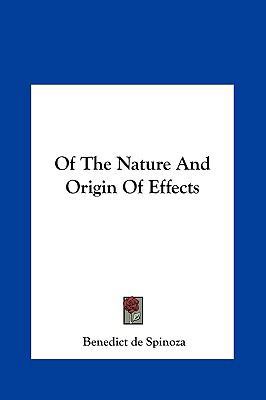 Of the Nature and Origin of Effects 1161593403 Book Cover