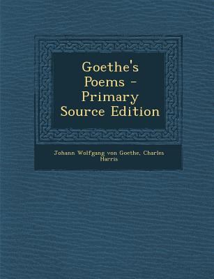 Goethe's Poems [Japanese] 1287489052 Book Cover