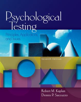 Psychological Testing: Principles, Applications... 0495095559 Book Cover