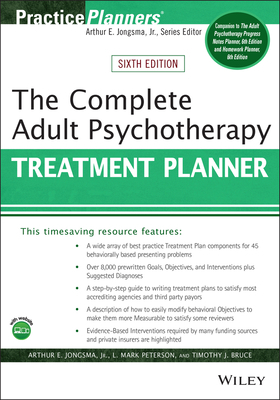 The Complete Adult Psychotherapy Treatment Planner 1119629934 Book Cover