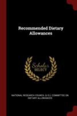 Recommended Dietary Allowances 1376316749 Book Cover