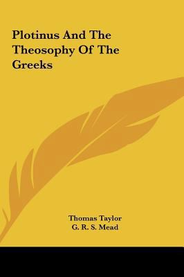 Plotinus And The Theosophy Of The Greeks 1161583122 Book Cover
