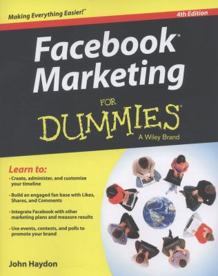Facebook Marketing for Dummies 1118400380 Book Cover