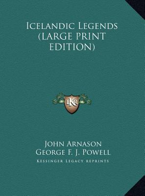 Icelandic Legends [Large Print] 116992980X Book Cover