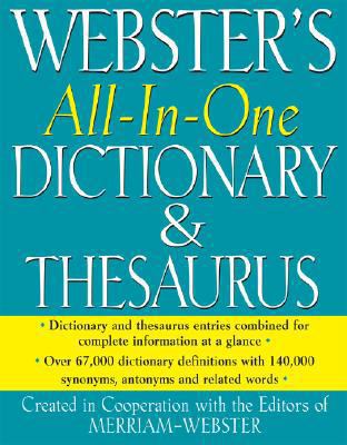 Webster's All-in-One Dictionary & Thesaurus 1596950463 Book Cover