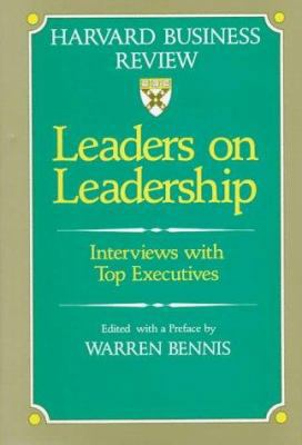 Leaders on Leadership: Interviews With Top Exec... 0875843077 Book Cover