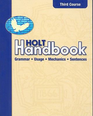 Holt Handbook: Student Edition Third Course 2003 0030661463 Book Cover