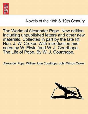 The Works of Alexander Pope. New Edition. Inclu... 124134535X Book Cover