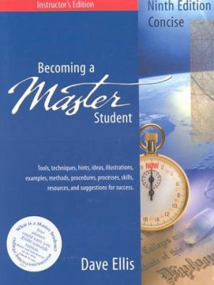 Becoming a Master Student: Tools, Techniques, H... 0395981506 Book Cover