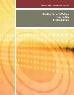 Starting Out with Python: Pearson New Internati... 1292025913 Book Cover