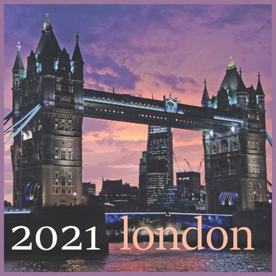 london: 2021 Wall & Office Calendar, 12 Month Calendar B08BDXM9F1 Book Cover