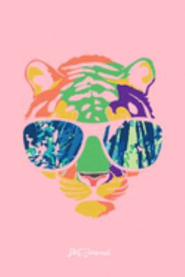 Journal: Dot Grid Journal - Cool Tiger Fun Party Design Cute Easy Halloween Gift - Pink Dotted Diary, Planner, Gratitude, Writing, Travel, Goal, Bullet Notebook