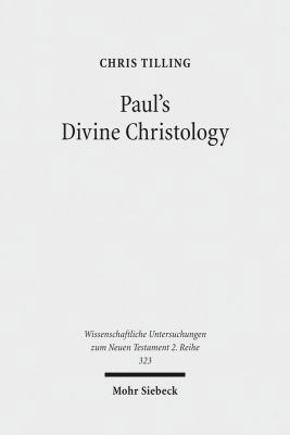 Paul's Divine Christology 3161518659 Book Cover