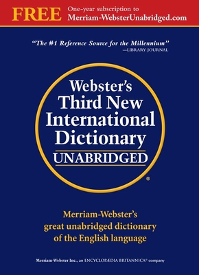 Webster's Third New International Dictionary [W... 0877792011 Book Cover