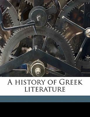 A history of Greek literature 1177842017 Book Cover
