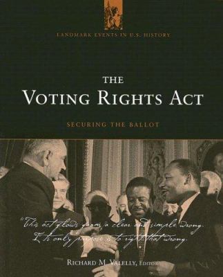 The Voting Rights ACT 1568029896 Book Cover