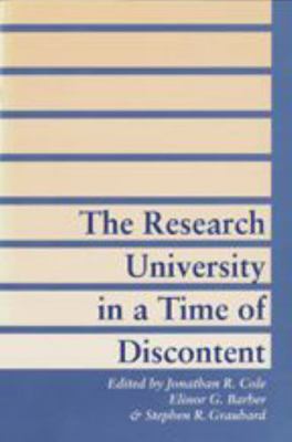 The Research University in a Time of Discontent 0801849586 Book Cover