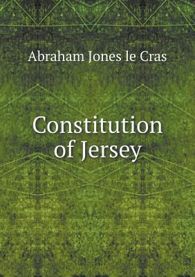 Constitution of Jersey 5518963017 Book Cover