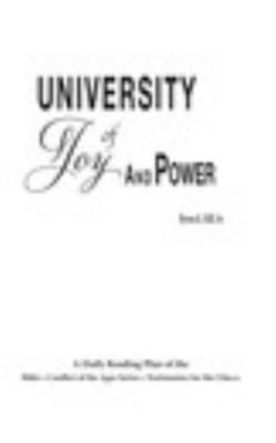 Paperback University of Joy and Power Book