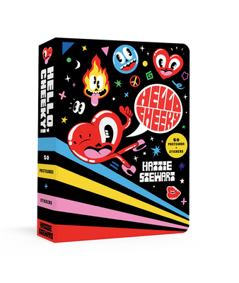 Hello Cheeky: 50 Postcards with Stickers 0525574646 Book Cover