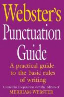 Webster's Punctuation Guide 1596950080 Book Cover