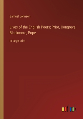 Lives of the English Poets; Prior, Congreve, Bl... 3368338846 Book Cover