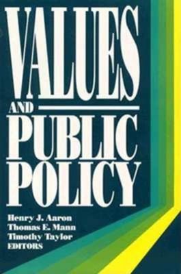 Values and Public Policy 0815700555 Book Cover