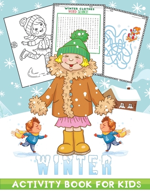 jumbo winter activity book: A Fun Seasonal /Hol... B08PJKDG9B Book Cover