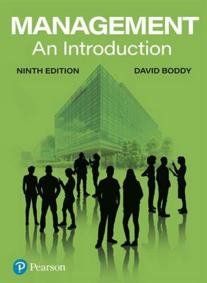 Pearson Management An Introduction. 1292459743 Book Cover