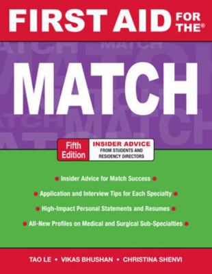 First Aid for the Match 007170289X Book Cover
