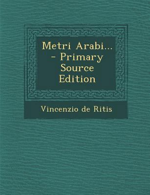 Metri Arabi... [Italian] 1294482637 Book Cover