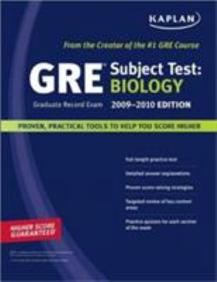 Kaplan GRE Exam Subject Test: Biology 141955218X Book Cover