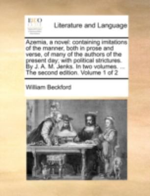 Azemia, a novel: containing imitations of the m... 1170524516 Book Cover