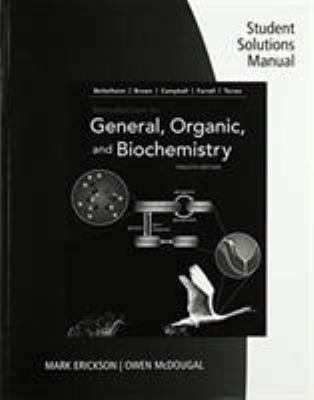 Student Solutions Manual for Bettelheim/Brown/C... 133757144X Book Cover