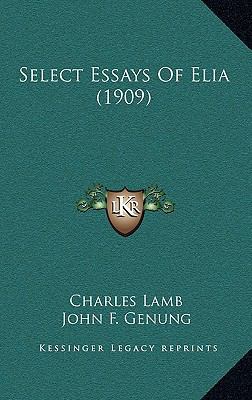 Select Essays Of Elia (1909) 1164304453 Book Cover