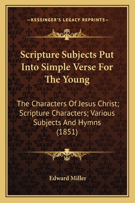 Scripture Subjects Put Into Simple Verse For Th... 1166937232 Book Cover