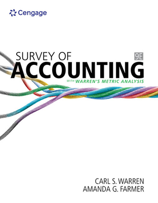 Survey of Accounting 0357132599 Book Cover