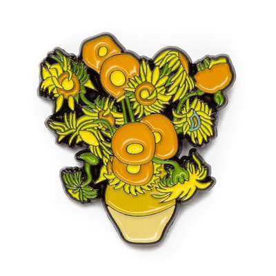 Sunflowers - Vincent van Gogh - Enamel Pin - To... B07ZZHWB8Z Book Cover